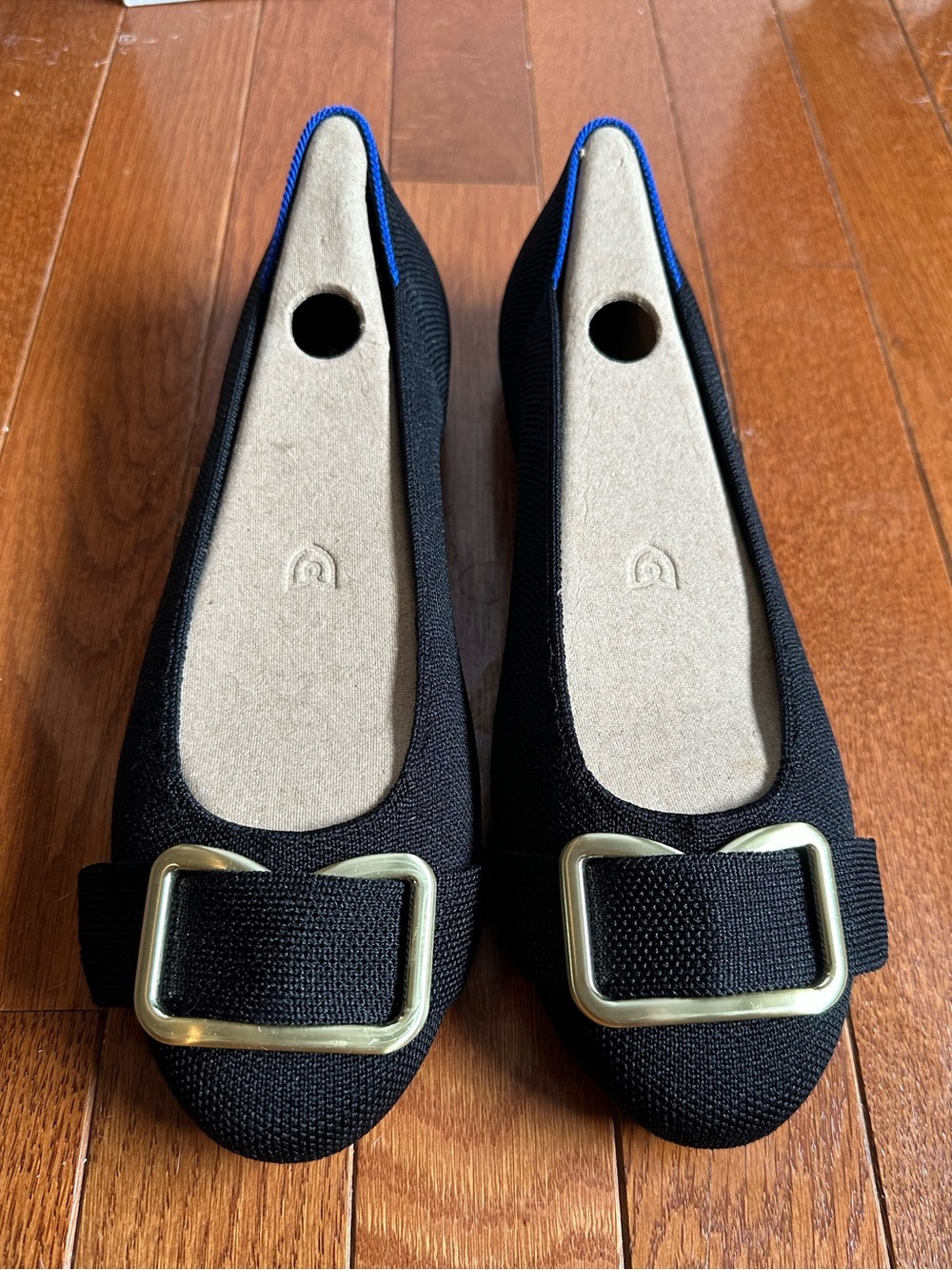 Rothy's Emblem Flats in Black NWT US Women’s 8
